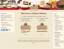 Tablet Screenshot of chateaugateaux.co.za